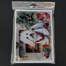 Load image into Gallery viewer, Coton De Tulear Cozy Christmas Greeting Cards - Blank Note Cards – 8-Pack of Artist-Designed Cards with Envelopes