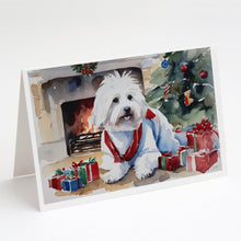 Load image into Gallery viewer, Coton De Tulear Cozy Christmas Greeting Cards - Blank Note Cards – 8-Pack of Artist-Designed Cards with Envelopes
