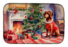 Load image into Gallery viewer, Dachshund Cozy Christmas Dish Drying Mat