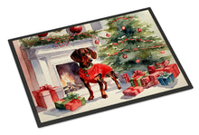 Load image into Gallery viewer, Dachshund Cozy Christmas Doormat - Large 24x36 – Indoor/Outdoor Floor Mat with Artistic Flair