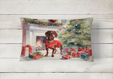 Load image into Gallery viewer, Dachshund Cozy Christmas Throw Pillow