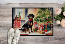 Load image into Gallery viewer, Dachshund Cozy Christmas Doormat - Large 24x36 – Indoor/Outdoor Floor Mat with Artistic Flair