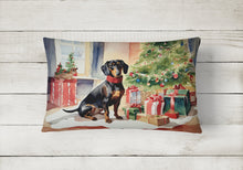 Load image into Gallery viewer, Dachshund Cozy Christmas Throw Pillow