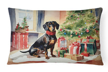 Load image into Gallery viewer, Dachshund Cozy Christmas Throw Pillow