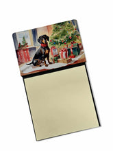 Load image into Gallery viewer, Dachshund Cozy Christmas Sticky Note Holder- Refiilable Desk Accessory Note Pad