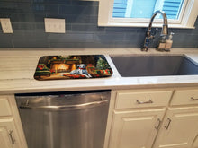 Load image into Gallery viewer, Dalmatian Cozy Christmas Dish Drying Mat