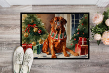 Load image into Gallery viewer, Dogue de Bordeaux Cozy Christmas Doormat - Large 24x36 – Indoor/Outdoor Floor Mat with Artistic Flair