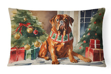 Load image into Gallery viewer, Dogue de Bordeaux Cozy Christmas Throw Pillow