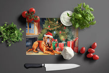 Load image into Gallery viewer, Dogue de Bordeaux Cozy Christmas Glass Cutting Boards – Durable, Decorative Kitchen Art Large