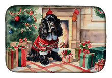 Load image into Gallery viewer, English Cocker Spaniel Cozy Christmas Dish Drying Mat