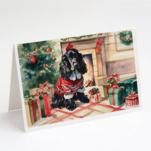 Load image into Gallery viewer, English Cocker Spaniel Cozy Christmas Greeting Cards - Blank Note Cards – 8-Pack of Artist-Designed Cards with Envelopes