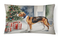 Load image into Gallery viewer, English Foxhound Cozy Christmas Throw Pillow