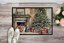 Load image into Gallery viewer, English Foxhound Cozy Christmas Doormat - Large 24x36 – Indoor/Outdoor Floor Mat with Artistic Flair