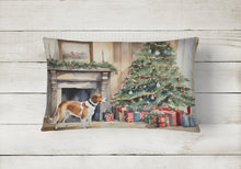 Load image into Gallery viewer, English Foxhound Cozy Christmas Throw Pillow