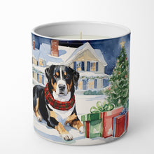 Load image into Gallery viewer, Entlebucher Mountain Dog Cozy Christmas Decorative Soy Candle