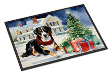 Load image into Gallery viewer, Entlebucher Mountain Dog Cozy Christmas Doormat