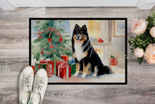 Load image into Gallery viewer, Finnish Lapphund Cozy Christmas Doormat - Large 24x36 – Indoor/Outdoor Floor Mat with Artistic Flair