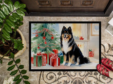 Load image into Gallery viewer, Finnish Lapphund Cozy Christmas Doormat - Large 24x36 – Indoor/Outdoor Floor Mat with Artistic Flair