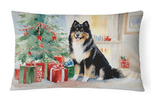 Load image into Gallery viewer, Finnish Lapphund Cozy Christmas Throw Pillow
