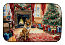 Load image into Gallery viewer, Finnish Spitz Cozy Christmas Dish Drying Mat