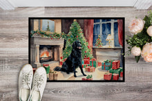 Load image into Gallery viewer, Flat-Coated Retriever Cozy Christmas Doormat - Large 24x36 – Indoor/Outdoor Floor Mat with Artistic Flair