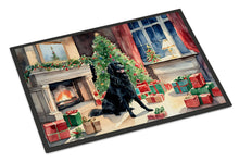 Load image into Gallery viewer, Flat-Coated Retriever Cozy Christmas Doormat - Large 24x36 – Indoor/Outdoor Floor Mat with Artistic Flair