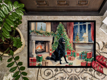 Load image into Gallery viewer, Flat-Coated Retriever Cozy Christmas Doormat - 18X27 Indoor / Outdoor Rug | Made in USA