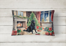 Load image into Gallery viewer, Flat-Coated Retriever Cozy Christmas Throw Pillow