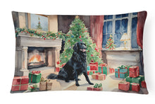 Load image into Gallery viewer, Flat-Coated Retriever Cozy Christmas Throw Pillow