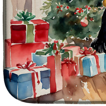 Load image into Gallery viewer, Flat-Coated Retriever Cozy Christmas Dish Drying Mat
