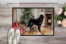 Load image into Gallery viewer, Flat-Coated Retriever Cozy Christmas Doormat - Large 24x36 – Indoor/Outdoor Floor Mat with Artistic Flair