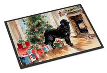 Load image into Gallery viewer, Flat-Coated Retriever Cozy Christmas Doormat - Large 24x36 – Indoor/Outdoor Floor Mat with Artistic Flair