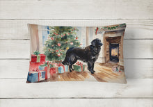 Load image into Gallery viewer, Flat-Coated Retriever Cozy Christmas Throw Pillow