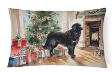 Load image into Gallery viewer, Flat-Coated Retriever Cozy Christmas Throw Pillow