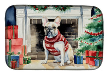 Load image into Gallery viewer, French Bulldog Cozy Christmas Dish Drying Mat