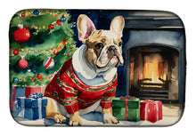 Load image into Gallery viewer, French Bulldog Cozy Christmas Dish Drying Mat