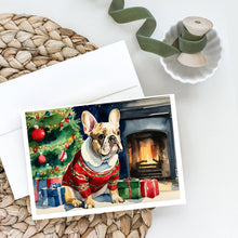 Load image into Gallery viewer, French Bulldog Cozy Christmas Greeting Cards - Blank Note Cards – 8-Pack of Artist-Designed Cards with Envelopes