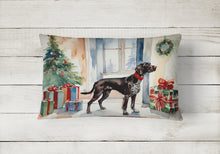 Load image into Gallery viewer, German Shorthaired Pointer Cozy Christmas Throw Pillow