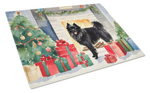 Load image into Gallery viewer, German Spitz Cozy Christmas Glass Cutting Boards – Durable, Decorative Kitchen Art Large
