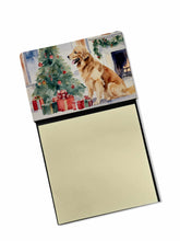 Load image into Gallery viewer, Golden Retriever Cozy Christmas Sticky Note Holder- Refiilable Desk Accessory Note Pad