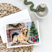Load image into Gallery viewer, Golden Retriever Cozy Christmas Greeting Cards - Blank Note Cards – 8-Pack of Artist-Designed Cards with Envelopes