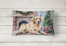 Load image into Gallery viewer, Golden Retriever Cozy Christmas Throw Pillow