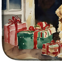 Load image into Gallery viewer, Golden Retriever Cozy Christmas Dish Drying Mat