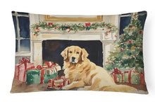 Load image into Gallery viewer, Golden Retriever Cozy Christmas Throw Pillow