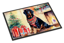 Load image into Gallery viewer, Gordon Setter Cozy Christmas Doormat - Large 24x36 – Indoor/Outdoor Floor Mat with Artistic Flair