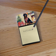 Load image into Gallery viewer, Gordon Setter Cozy Christmas Sticky Note Holder- Refiilable Desk Accessory Note Pad