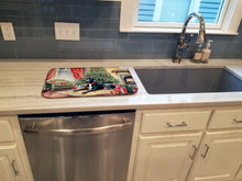 Load image into Gallery viewer, Great Dane Cozy Christmas Dish Drying Mat