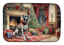 Load image into Gallery viewer, Great Dane Cozy Christmas Dish Drying Mat