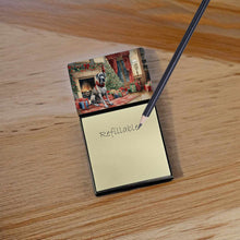 Load image into Gallery viewer, Great Dane Cozy Christmas Sticky Note Holder- Refiilable Desk Accessory Note Pad
