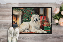 Load image into Gallery viewer, Great Pyrenees Cozy Christmas Doormat - Large 24x36 – Indoor/Outdoor Floor Mat with Artistic Flair